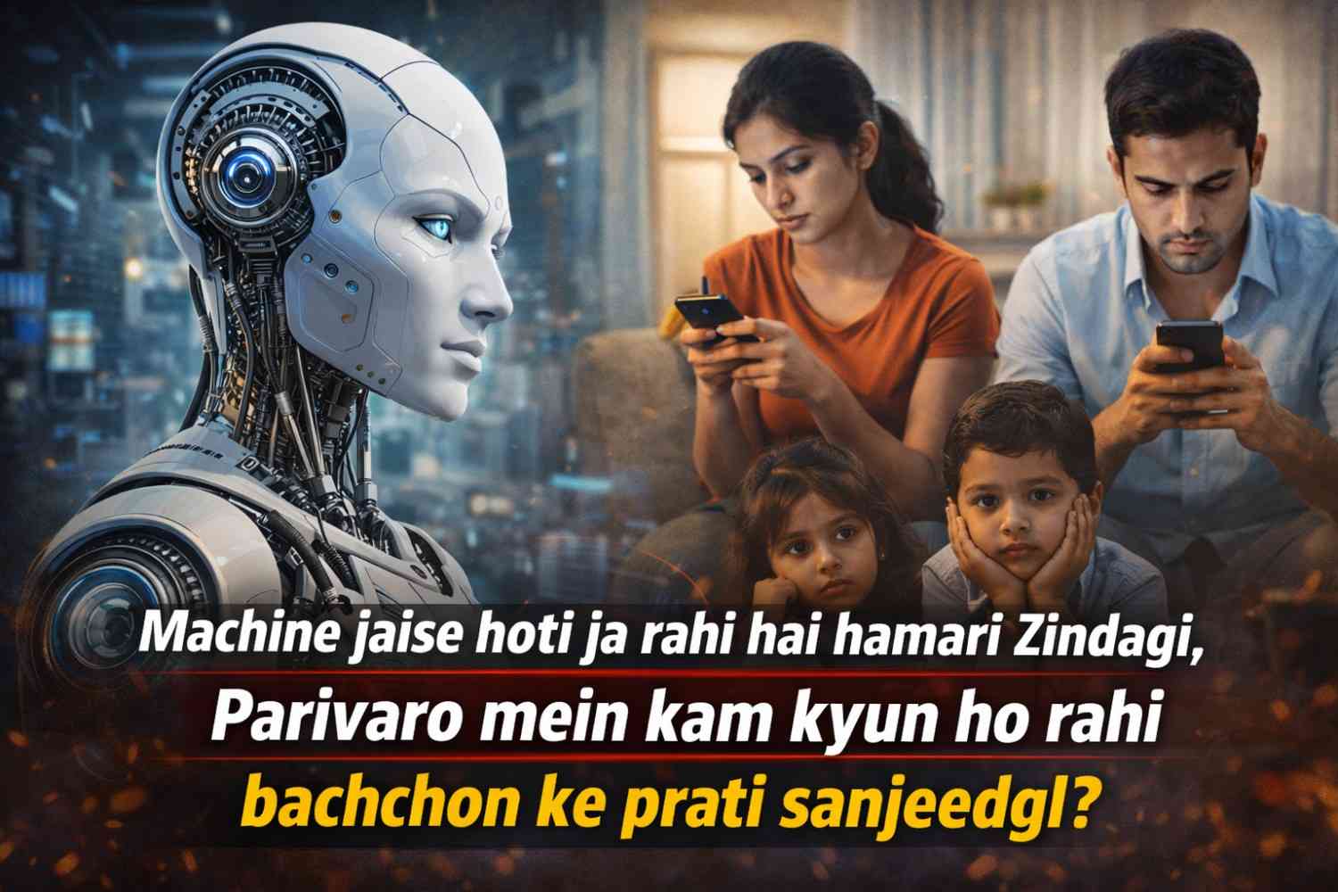 मशीन जैसी होती जा रही है हमारी जिंदगी, आखिर क्यों परिवारों में कम हो रही है बच्चों के प्रति संजीदगी?