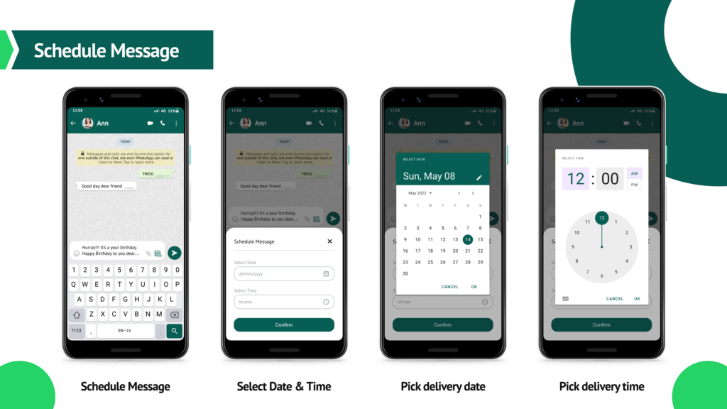 व्हाट्सएप मैसेज
