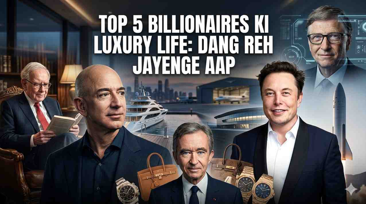 अरबपति जीवन: जेफ बेजोस से लेकर मस्क तक, इन 5 रईसों की लग्जरी लाइफ देखकर दंग रह जाएंगे आप