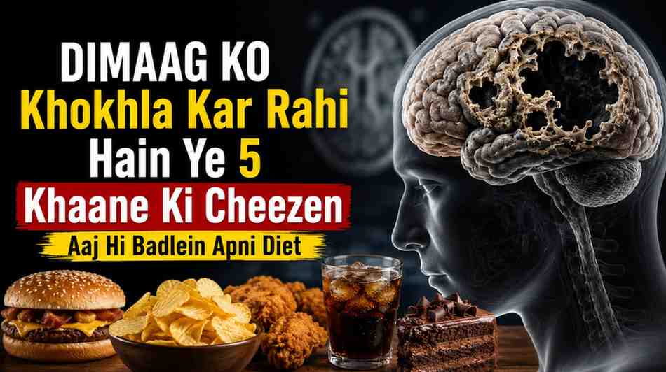मस्तिष्क स्वास्थ्य: दिमाग को खोखला कर रही हैं ये 5 खाने की चीजें, आज ही बदलें अपनी डाइट