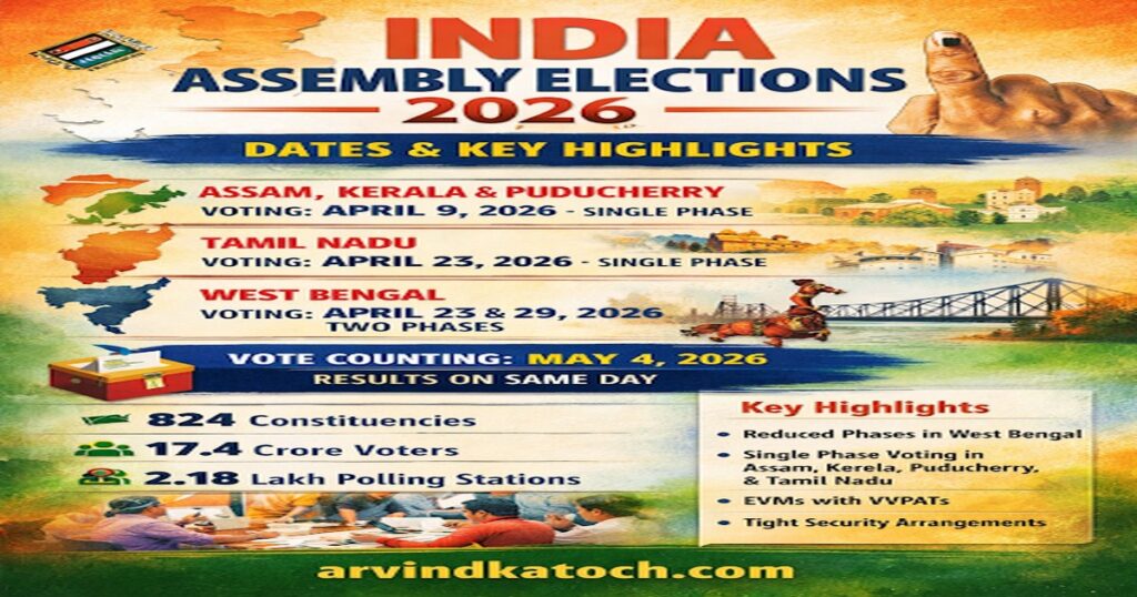 2026 विधानसभा चुनाव किस राज्य में किसकी सरकार
