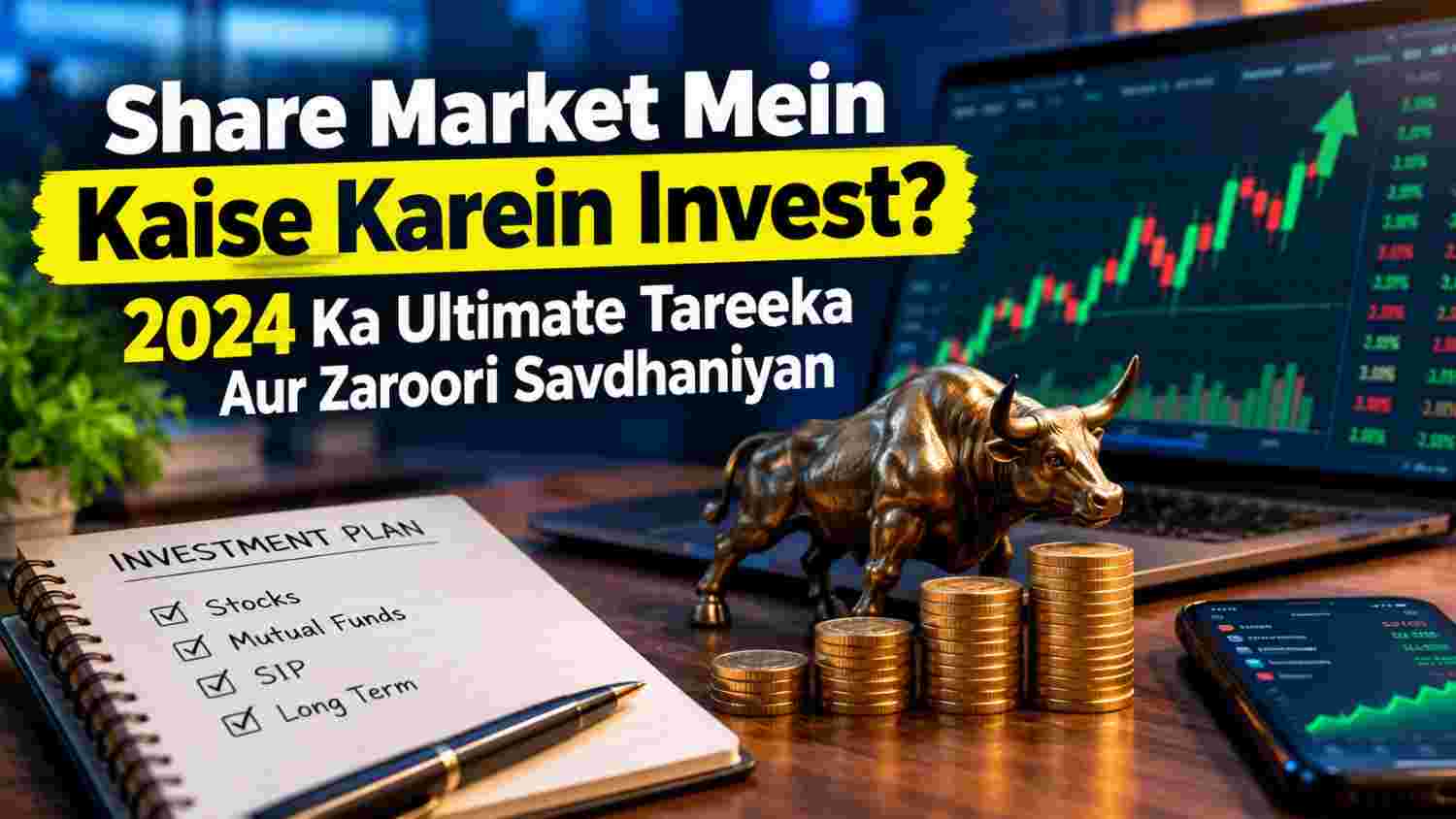 शेयर मार्केट में कैसे करें इन्वेस्ट: जानिए 2024 का सबसे Ultimate तरीका और जरूरी सावधानियां
