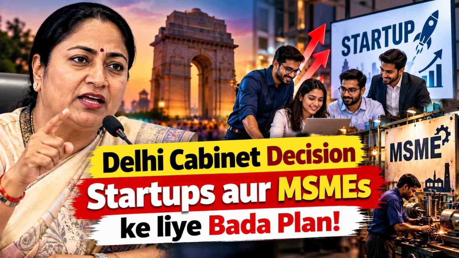Delhi Cabinet Decision: स्टार्टअप्स और MSMEs के लिए आया भूचाल! जानिए क्या है Rekha Gupta सरकार का मास्टरस्ट्रोक