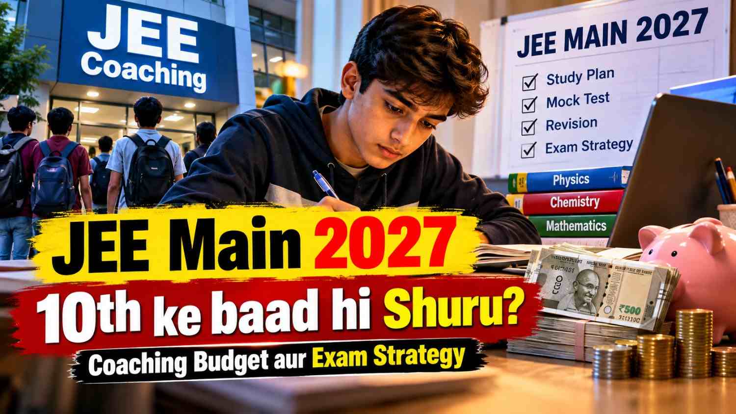 JEE Main 2027: 10वीं पास करते ही शुरू हुई दौड़! जानिए Coaching का बजट और Exam Strategy का पूरा सच